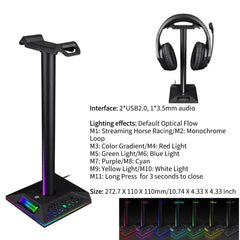 RGB Gaming Headphone Stand